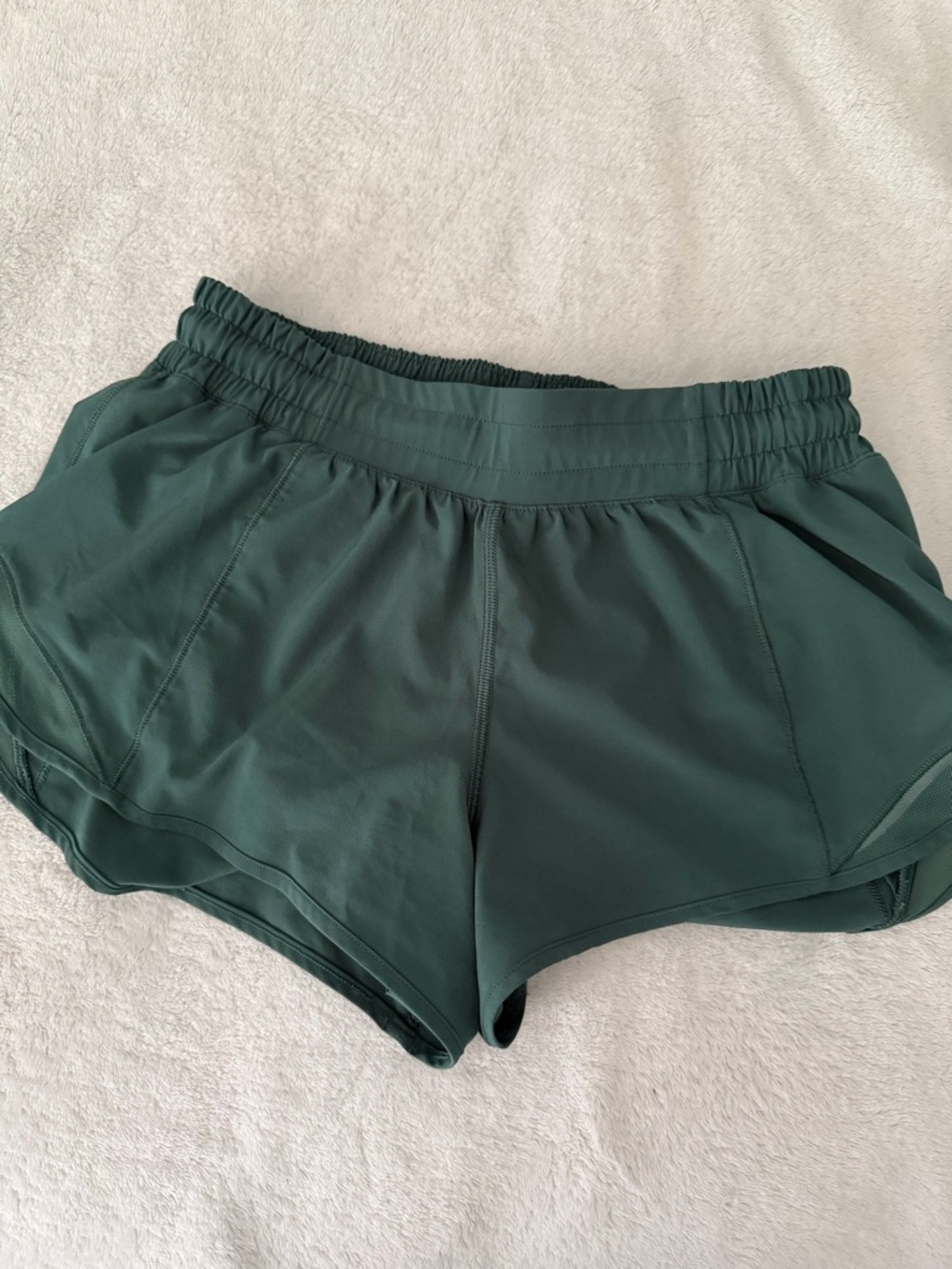 lululemon Forest Green Hotty Hot Shorts